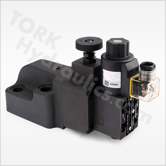 SRVG series solenoid operated relief valves tork hydraulics