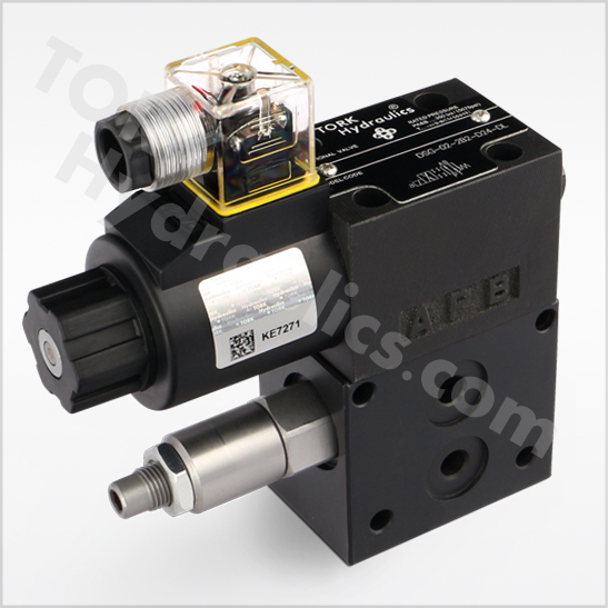 DL4WE series solenoid operated relief valves torkhydraulics